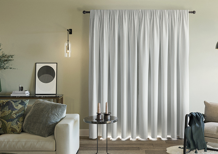 Lace Stripes, Sage - Made to Measure Curtains - Image 7